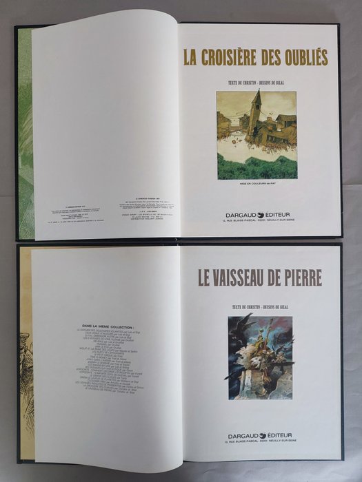 Partie de chasse + La ville qui n'existait pas + le vaisseau de pierre + La croisière des oubliés - 4x C - 4 Albums - Genoptryk - 1979/1988