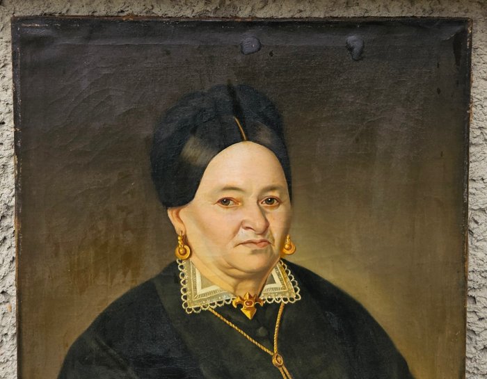 German school (XIX) - Portrait einer Dame - NO RESERVE