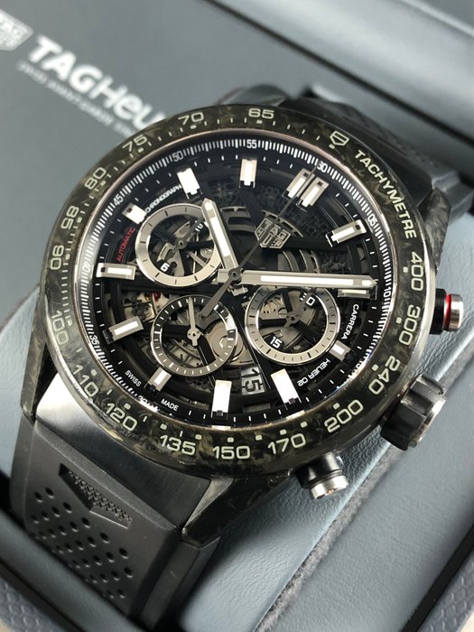 TAG Heuer - Carrera Calibre 02 Skeleton Carbon - CBG2A91 - Mænd - 2021