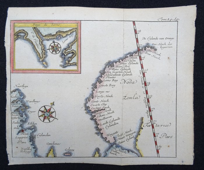 Asien - Nova Zembla; C. de Renneville - Nova Zemla - 1721-1750