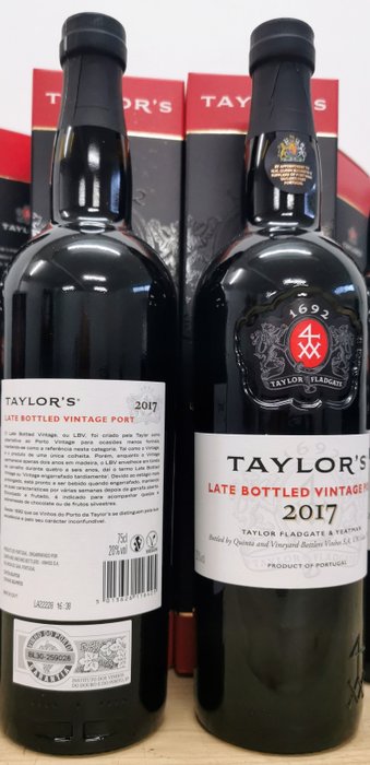 2017 Taylor's - Late Bottled Vintage Port -  Porto  - 6 Flasker (0,75 L)