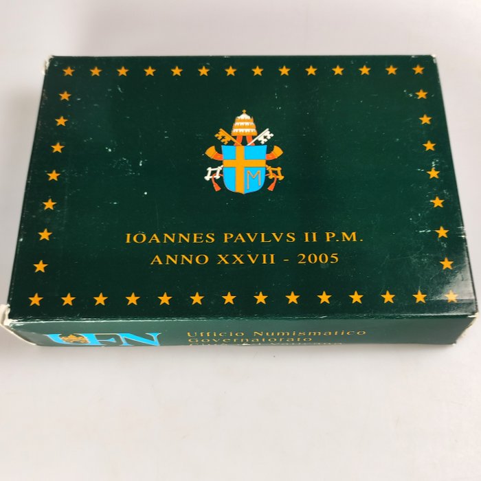 Vatikanstaten. Proof Set 2005 (incl. medalha de prata)  (Ingen mindstepris)