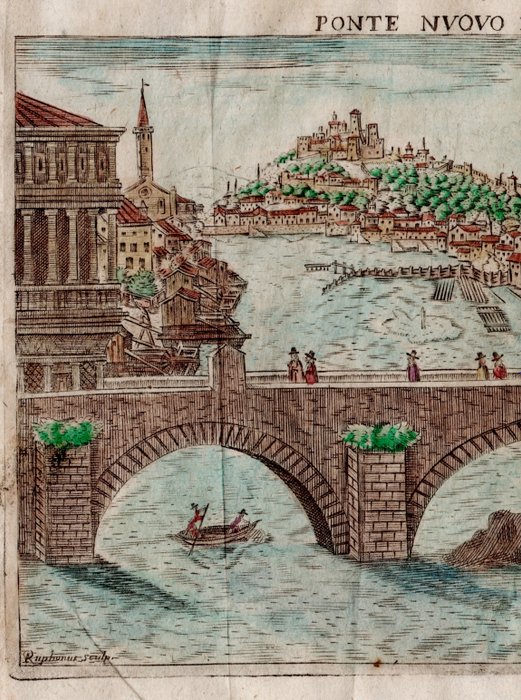 Italien - Verona; M. Cadorin - Ponte Nuovo di Verona - 1651-1660