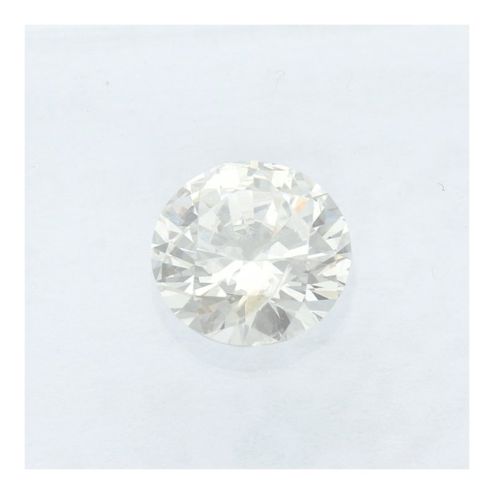 Ingen mindstepris - 1 pcs Diamant  (Natur)  - 0.48 ct - Rund - G - SI2 - International Gemological Institute (IGI)