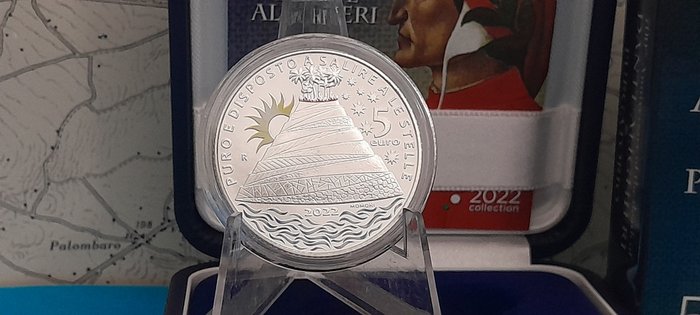 Italien 5 Euro 2022 "Dante Alighieri - Purgatorio"  (Ingen mindstepris)