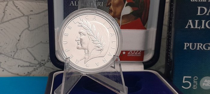 Italien 5 Euro 2022 "Dante Alighieri - Purgatorio"  (Ingen mindstepris)