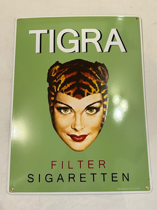 Emaillerie Belge - Tigra - Emaljeskilt - Tigra - Emalje