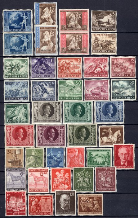 Tyske Kejserrige 1940/1945 - Komplet samling */MNH - Michel 739/910