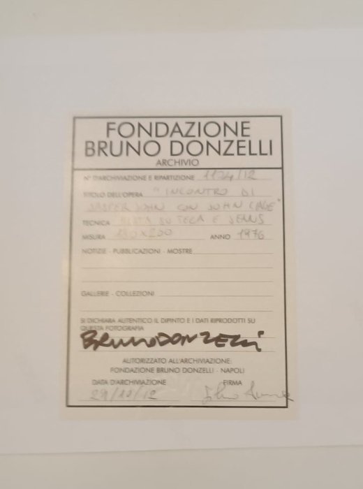 Bruno Donzelli (1941) - Incontro di Jesper John con John Cage