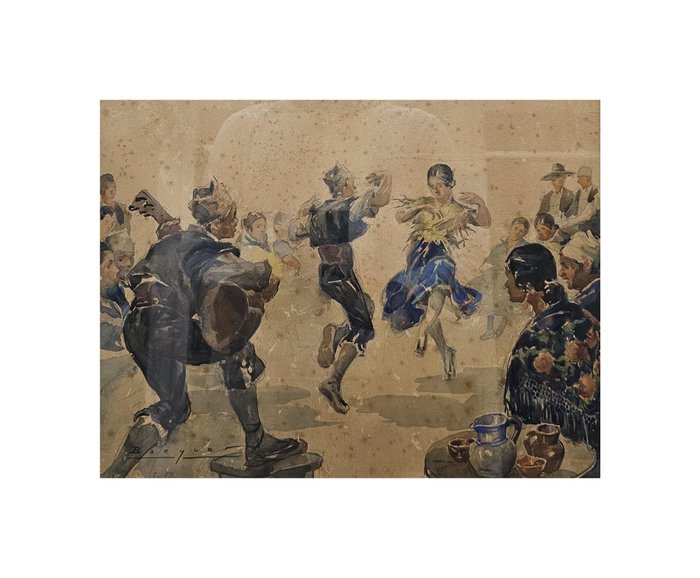 Carlos Becquer (1889-1968) - Baile popular andaluz