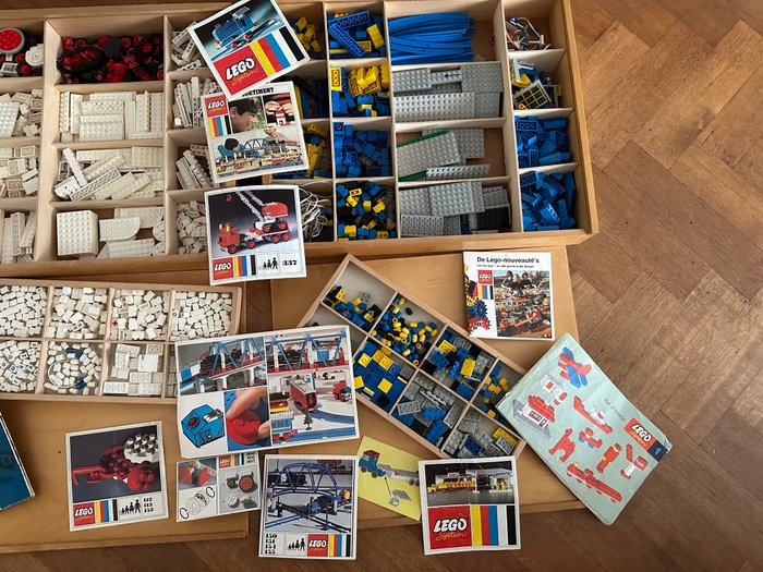 Lego 2 originele houten dozen - 1960-1970