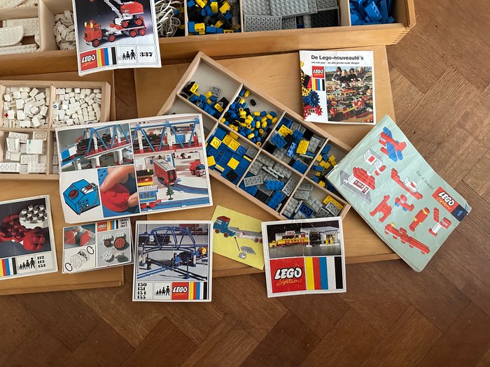 Lego 2 originele houten dozen - 1960-1970