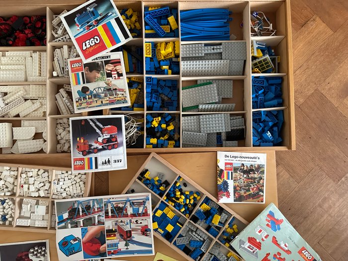 Lego 2 originele houten dozen - 1960-1970