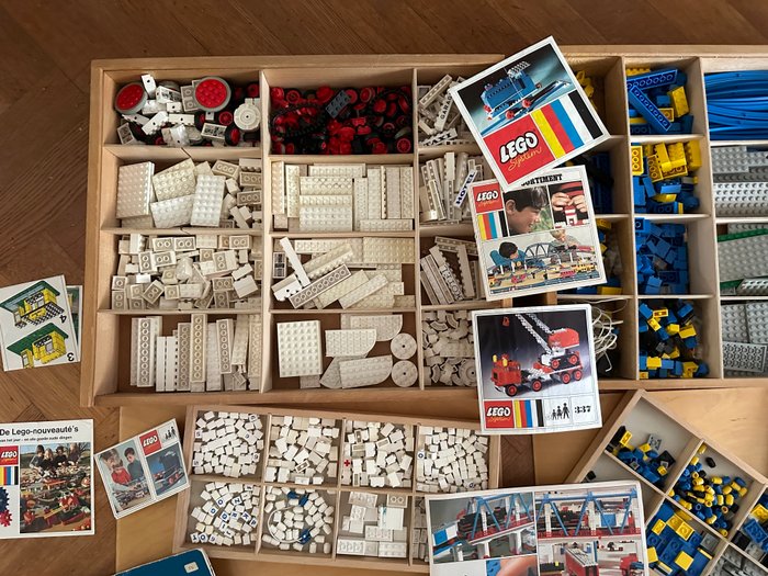 Lego 2 originele houten dozen - 1960-1970