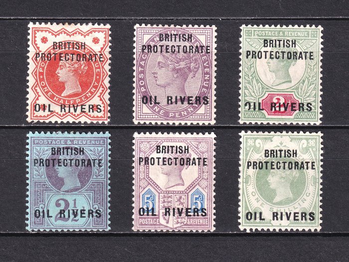 Nigeria 1892/1965 - Tre fine myntesæt plus diverse mynte og brugt - Stanley Gibbons 1-6, 49-59, 69-80, cv £375 (2021)