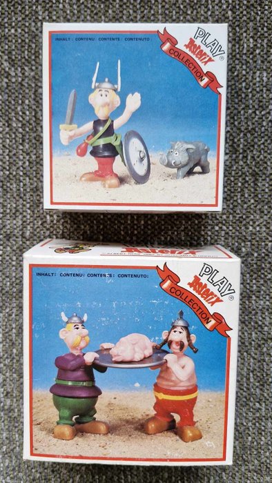 2 Figurines Play Astérix - Toycloud - 1980