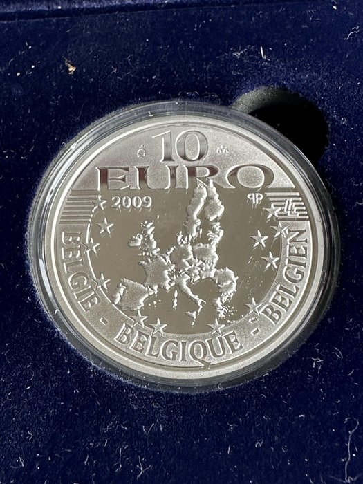 Belgien. 5 Euro / 10 Euro 2009/2010 'Koning Albert II' + "Belgische Spoorwegen" (2 stuks) Proof  (Ingen mindstepris)