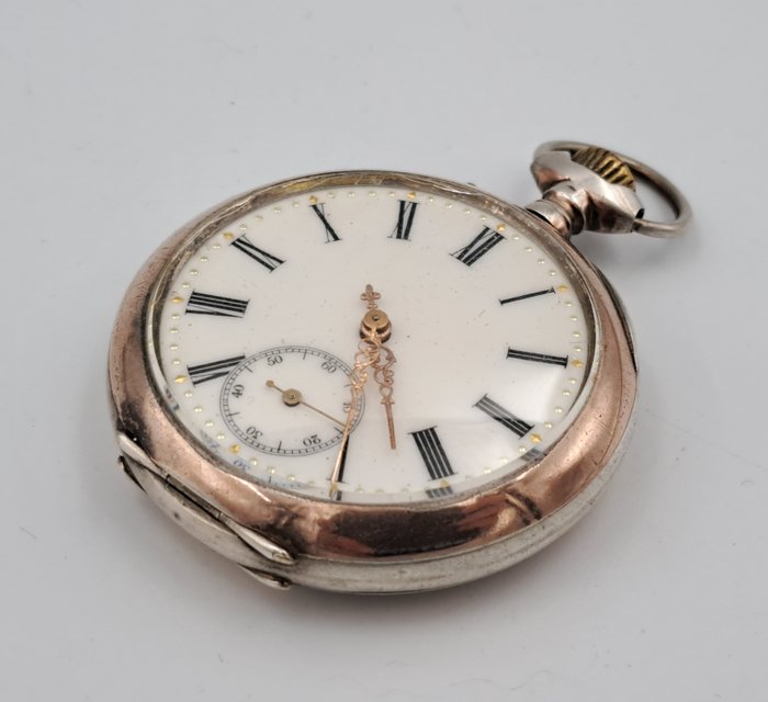 Favre Frères zilveren 0.800 zakhorloge - 137296 - 1850-1900