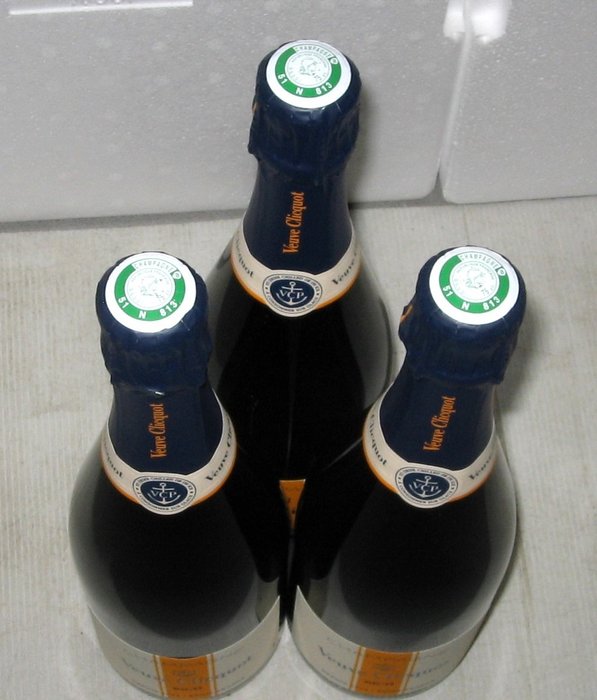 Veuve Clicquot, Rich - Champagne Brut - 3 Flasker (0,75 L)