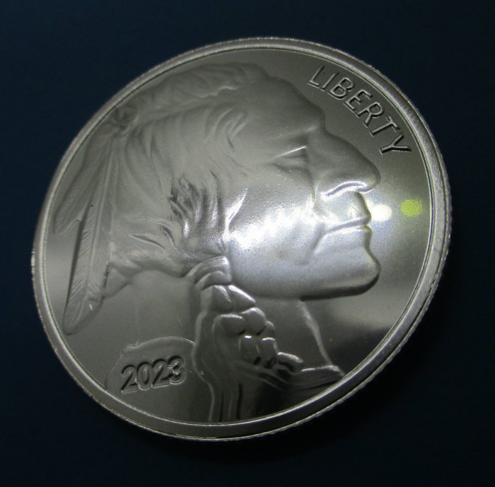 Förenta staterna. Silver medal 2023 Buffalo, 1 Oz (.999)  (Ingen mindstepris)