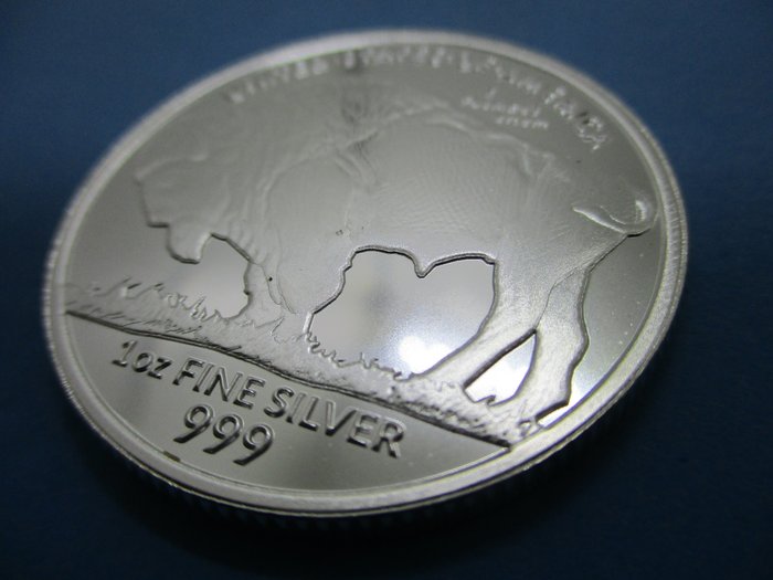 Förenta staterna. Silver medal 2023 Buffalo, 1 Oz (.999)  (Ingen mindstepris)