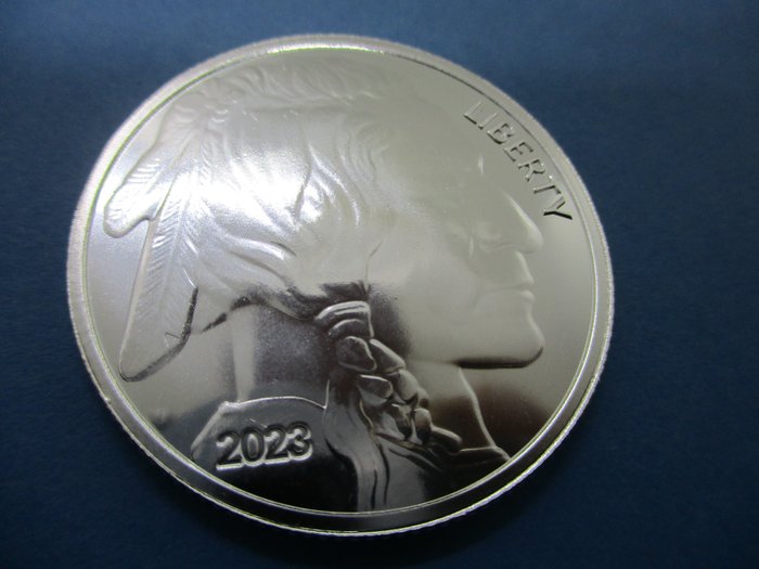 Förenta staterna. Silver medal 2023 Buffalo, 1 Oz (.999)  (Ingen mindstepris)