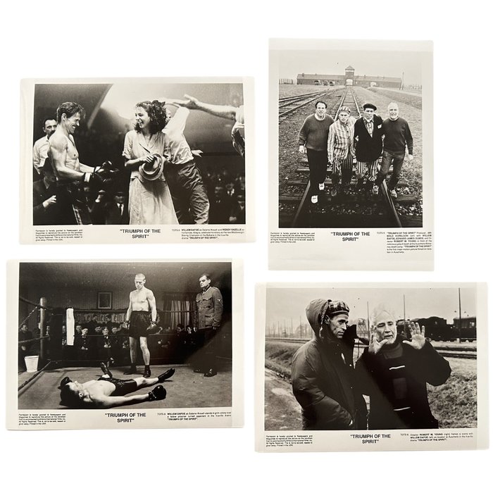 Set of 3 black and white Press photos - Triumph of the Spirit - Wendy Gazelle - Edward James