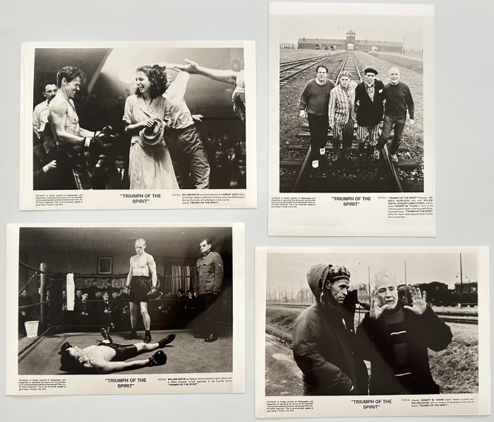 Set of 3 black and white Press photos - Triumph of the Spirit - Wendy Gazelle - Edward James