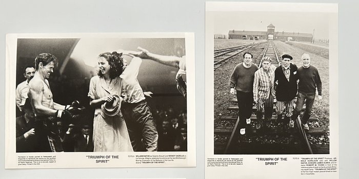 Set of 3 black and white Press photos - Triumph of the Spirit - Wendy Gazelle - Edward James