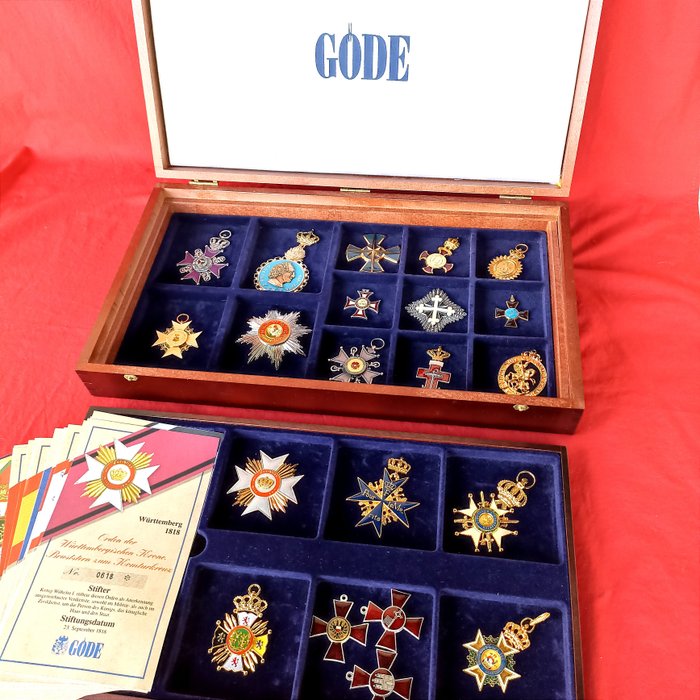 Tyskland - Belønning - Set of Imperial Awards of Old Europe Made by GODE Germany