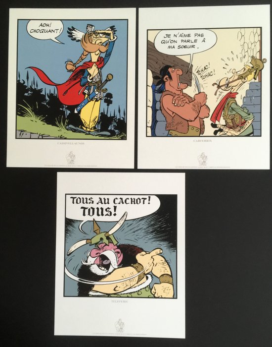 Albert Uderzo - Les Éditions Albert René / Christian Desbois Éditions - "Les Chefs" (Cassivillaunos / Teleferic / Carferrix) - 1990‹erne