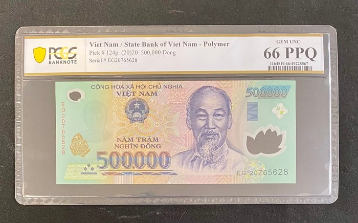 Vietnam. - 5 x 500,000 Dong 2020 - Pick 124p  (Ingen mindstepris)