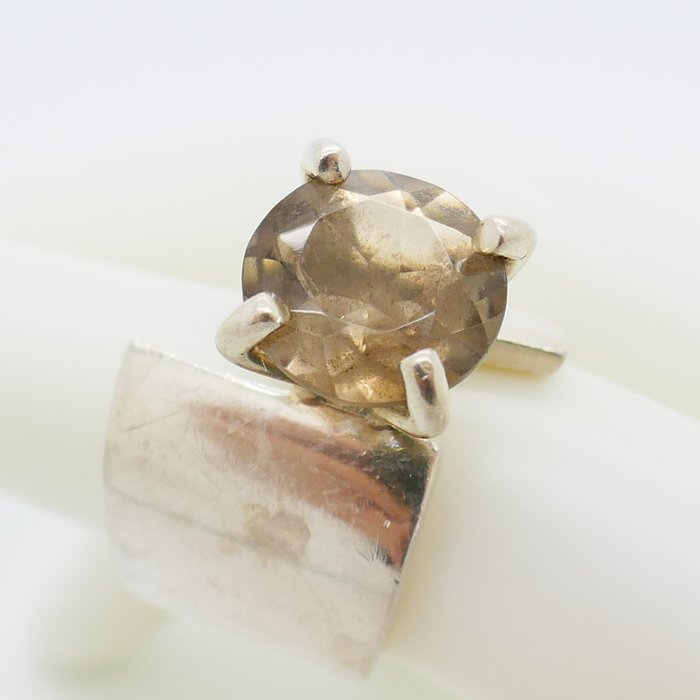 Ingen mindstepris - Ring Sølv - Heiring - Smoky Quartz