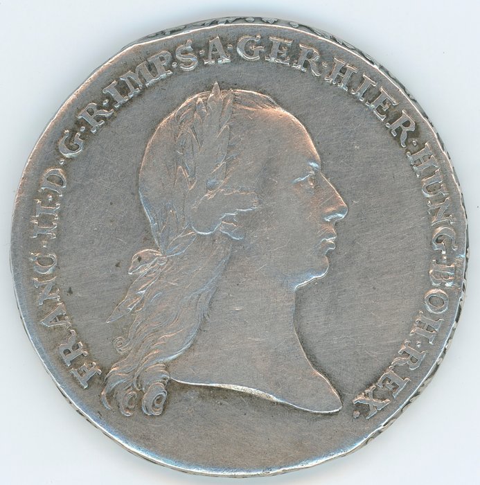 Østrig HABSBURGISCHE ERBLANDE-ÖSTERREICH-NIEDERLANDE Franz II (1792-1806) Kronentaler 1794  (Ingen mindstepris)