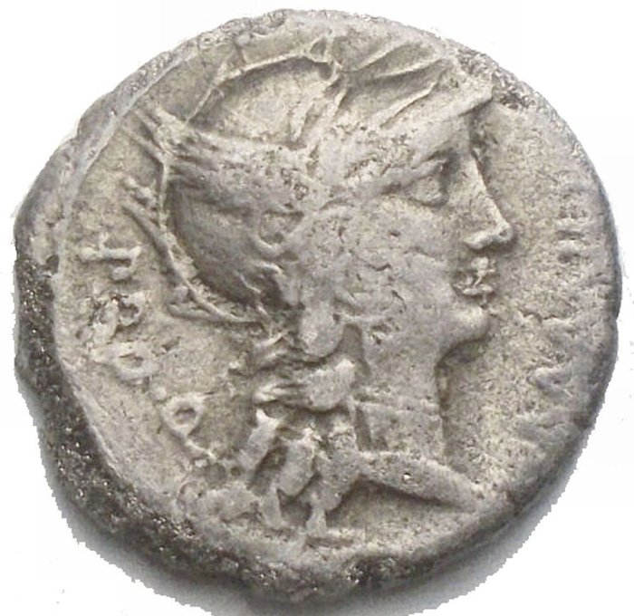 Romerska republiken. L. Manlius Torquatus and L. Cornelius Sulla. Denarius Military mint moving with Sulla, 82 BC  (Ingen mindstepris)