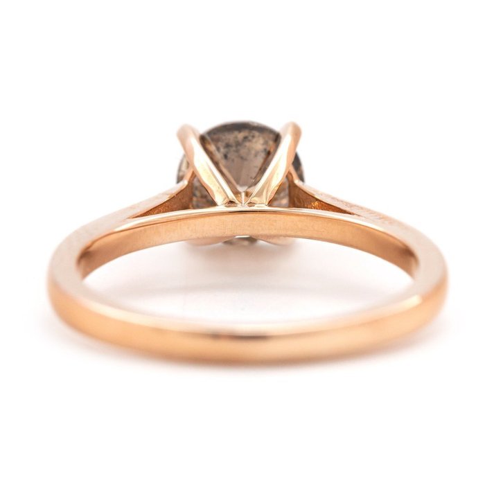 Ring - 14 karat Rosaguld -  1.32ct. tw. Diamant (Natur) - rosa guld diamantring