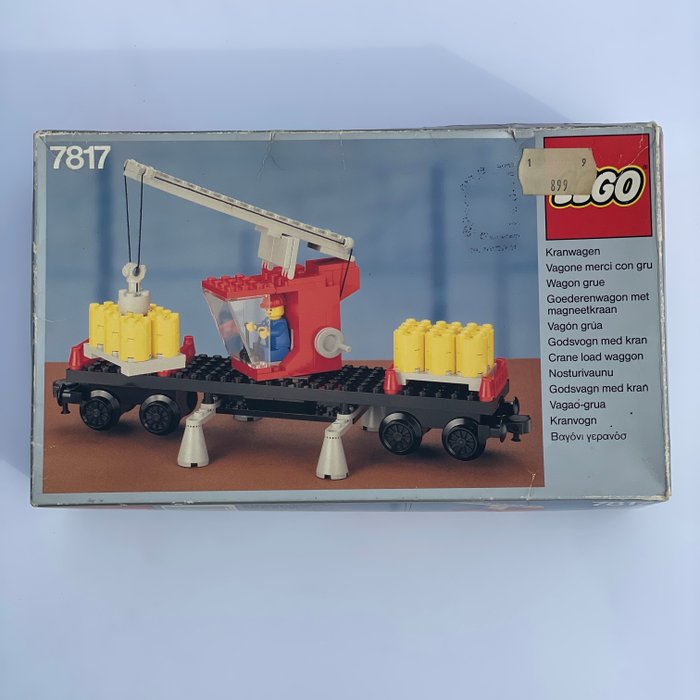 Lego - lego 7817 Crane Wagon met doos uit 1985