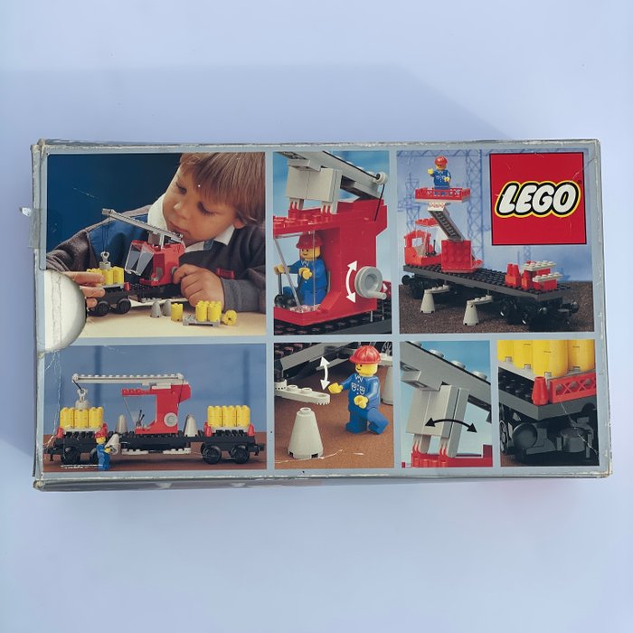 Lego - lego 7817 Crane Wagon met doos uit 1985