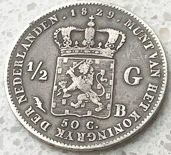 Holland. Willem I (1813-1840). 1 Gulden 1829/3