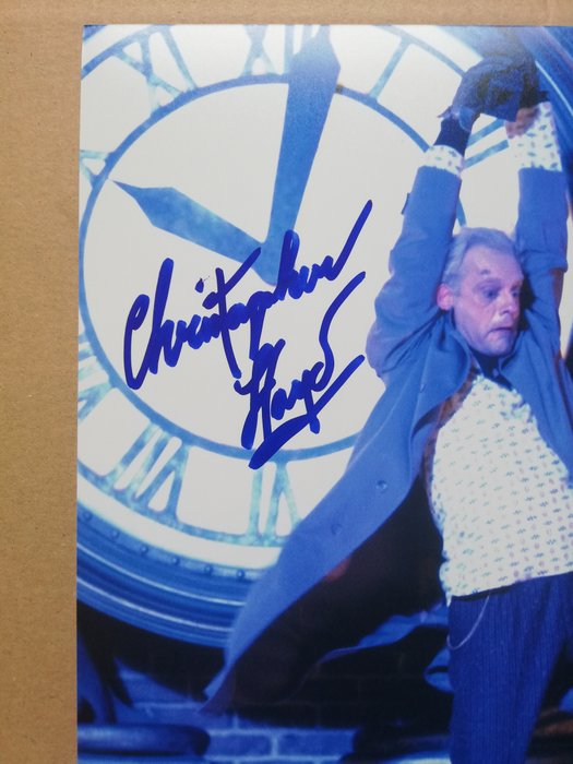 Tilbage til fremtiden, Christopher Lloyd "Doc Brown" handsigned photo in-person autograph