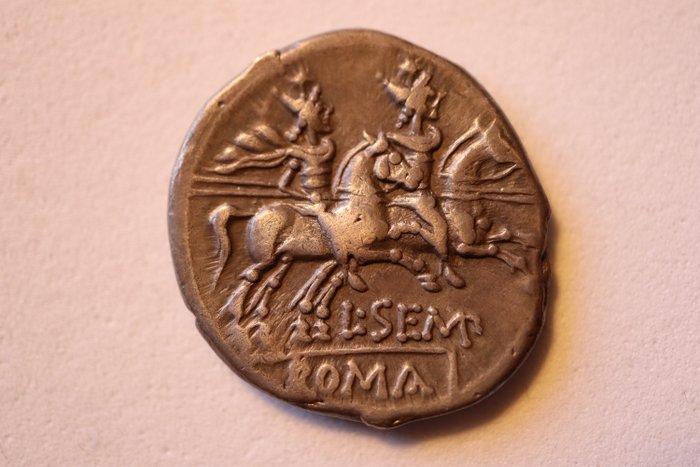 Romerska republiken. L. Sempronius Pitio, 148 BC. Denarius Rome  (Ingen mindstepris)