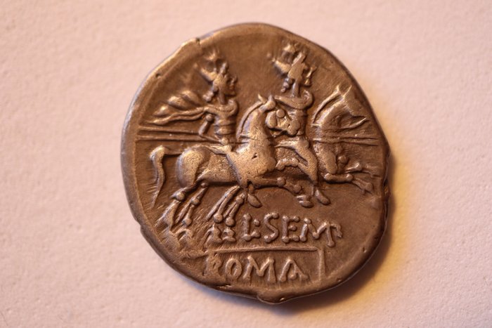 Romerska republiken. L. Sempronius Pitio, 148 BC. Denarius Rome  (Ingen mindstepris)