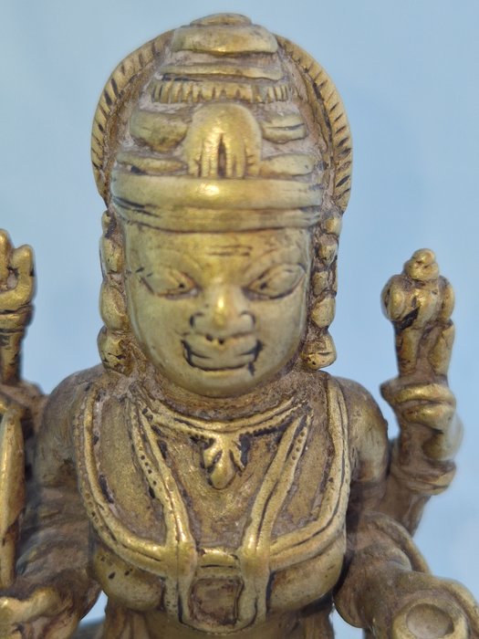 Mahalakshmi statue - Bronze - Indien - 18.-19. århundrede