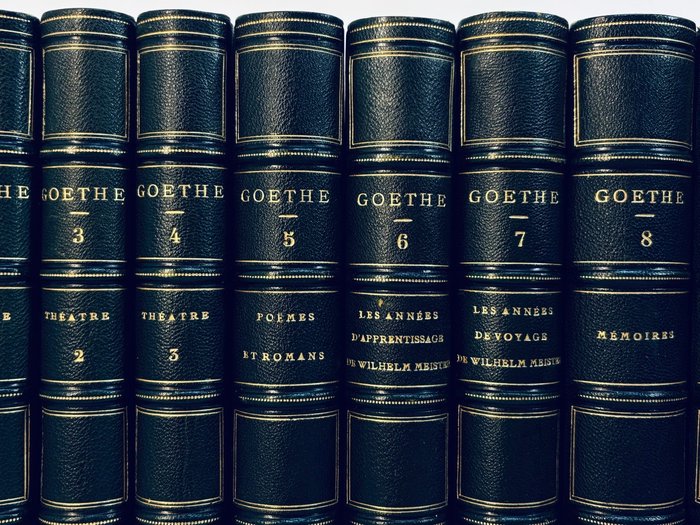 Johann Wolfgang von Goethe; Jacques Porchat - Oeuvres de Goethe  [Faust, Werther, Divan, Voyages en Suisse et Italie etc) - 1861-1863