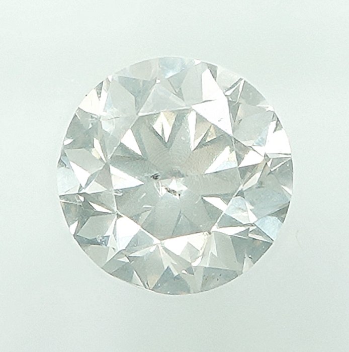 1 pcs Diamant  (Natur)  - 0.40 ct - H - I1 - Gem Report Antwerp (GRA)