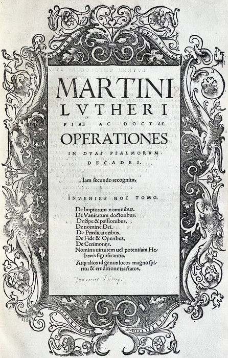 Luther Martin - Operationes - 1521