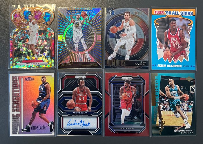 1989 to 2023 NBA Stars  Rookies Collection (40 cards) Michael Jordan 8x, Embiid Red Prizm /299, Rookies: Kobe Lebron Wembanyama Shai SGA Lamelo Kemp - 1 Mixed collection - Næsten så god som ny (NM)