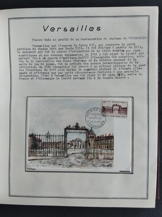 Frankrig 1852/1955 - Fantastisk samling i album Cérès, næsten komplet fra 1937 til 1955 med gode værdier (forældreløse - Classiques , Secours National , Célébrités (dont 1954/55), nbx lettres 1er Jour d'Emission ...