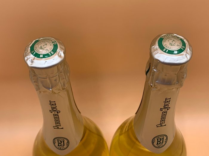 Perrier-Jouët, Brut - Champagne Blanc de Blancs - 2 Flasker (0,75 L)