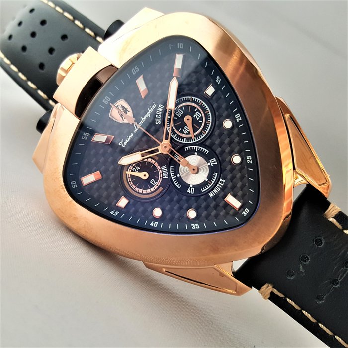 Lamborghini - SPYDER - Chronograph Gold - Bullhead - Mænd - Ny